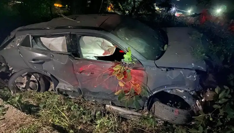 Alkollü Sürücünün Takla Attığı Kaza Dehşet Verdi: Araç Hurdaya Döndü