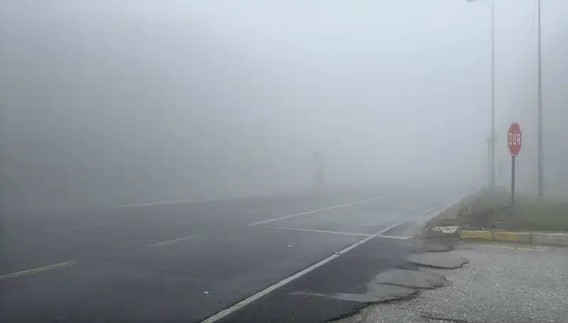 Bolu Dağı'nda Görüş Mesafesini Düşüren Sis Olayı Ulaşımı Olumsuz Etkiledi