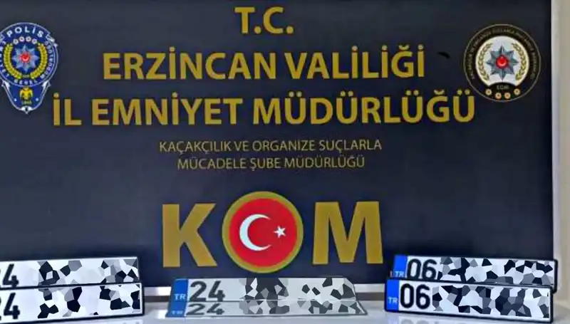Erzincan’da APP Plaka Operasyonuyla Suç Şebekesine Ağır Darbe!