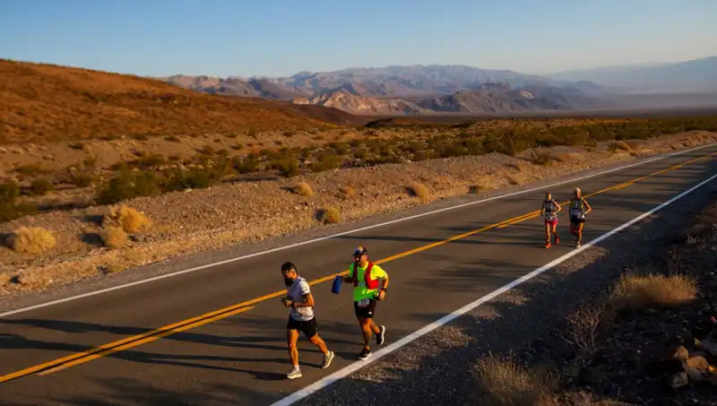 Ölüm Vadisi'nde Dünyanın En Zor Maratonunu Koşarak Rekor Kıran Atlet