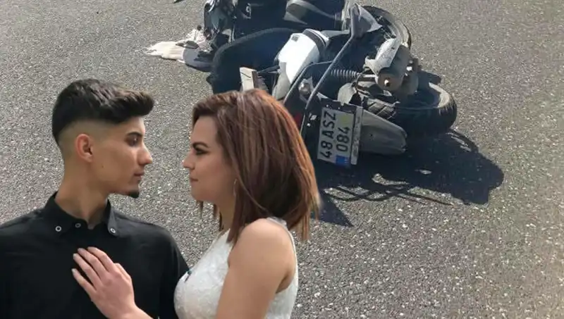 Genç Çift Motosiklet Kazasında Hayatını Kaybetti: Gözyaşlarıyla Uğurlandı