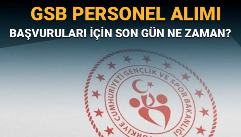 Gençlik ve Spor Bakanlığı 2023 Personel Alımında Son Gün Yaklaşıyor!